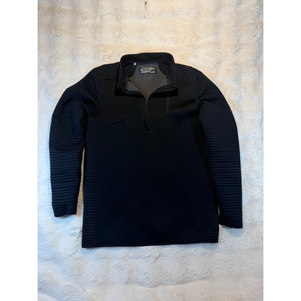 Under Armour ColdGear Golf 1/4 Zip Pullover Black Men's Small SM Athletic